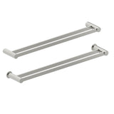 Kartners - PORTO -  24-inch Double Bathroom Towel Bar-Brushed Nickel - Brushed Nickel