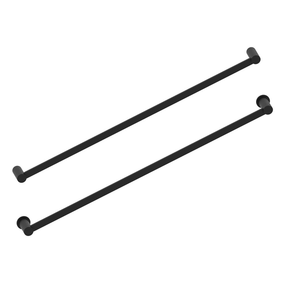 Kartners - PORTO -  30-inch Bathroom Towel Bar-Matte Black - Matte Black