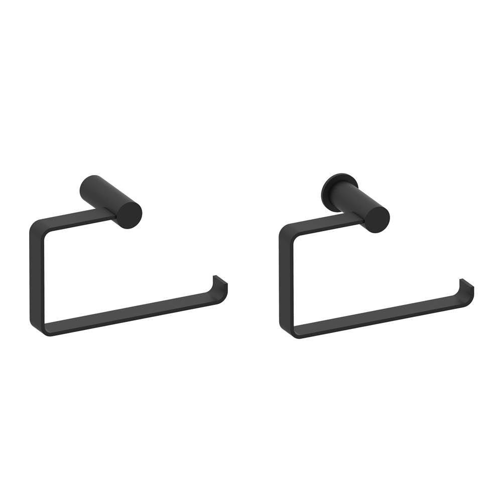 Kartners - PORTO -  Towel Ring-Matte Black - Matte Black