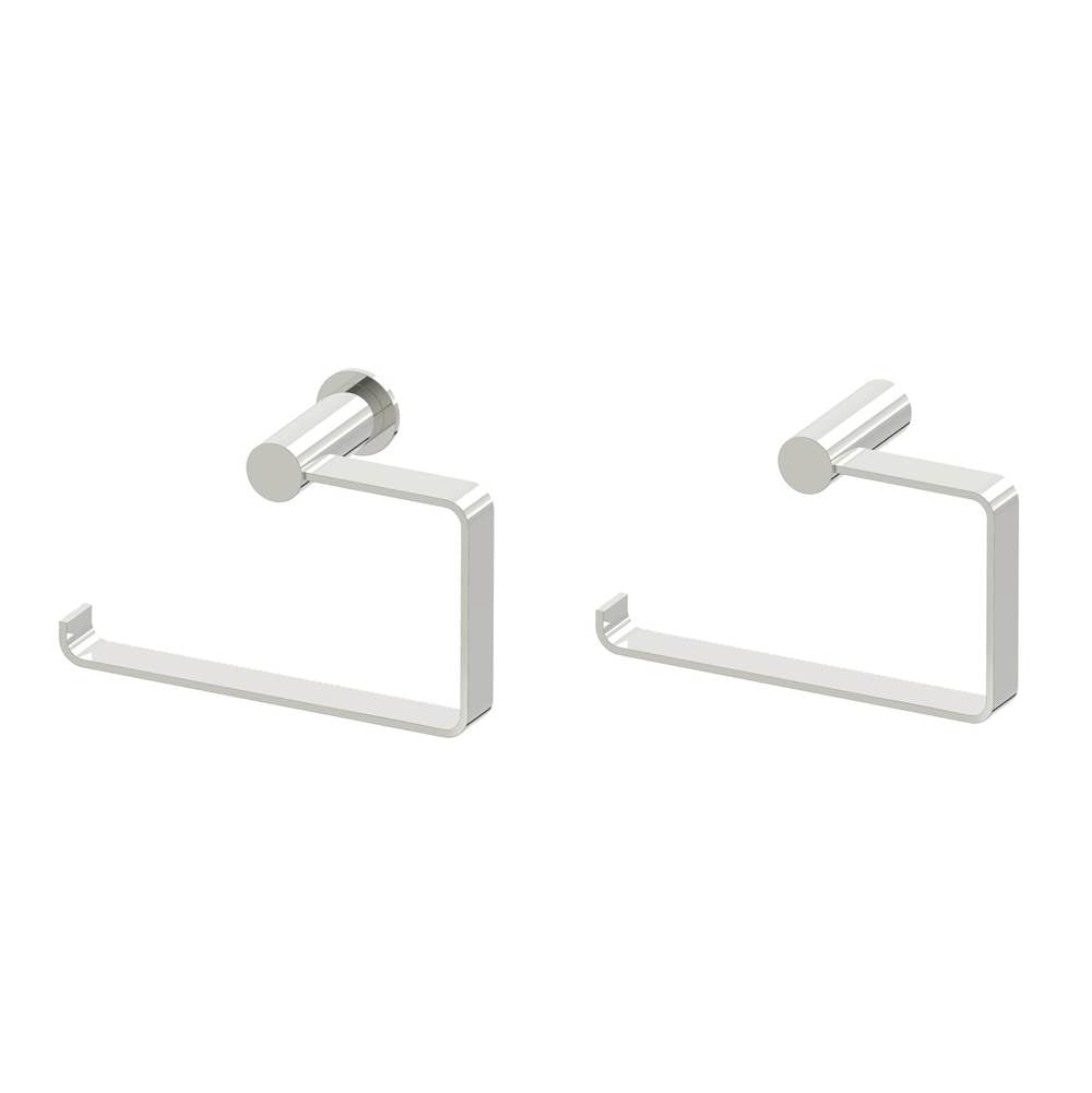 Kartners - PORTO -  Towel Ring (Left)-Polished Nickel - Polished Nickel