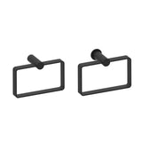 Kartners - PORTO -  Square Towel Ring-Matte Black - Matte Black