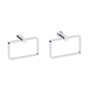 Kartners - PORTO -  Square Towel Ring-Polished Chrome - Polished Chrome