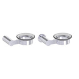 Kartners - PORTO - Wall Mounted Soap Dish with Chrome Glass-Polished Chrome - Polished Chrome