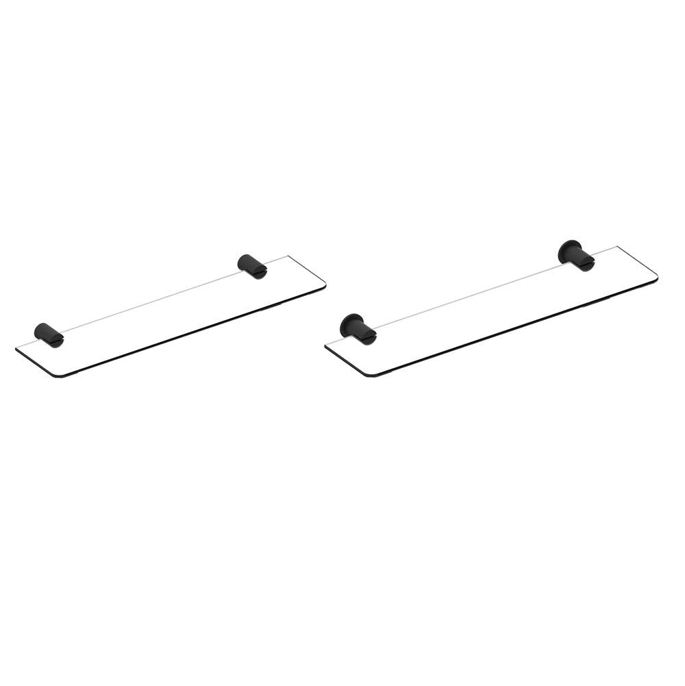 Kartners - PORTO - Glass Shelf-Matte Black - Matte Black