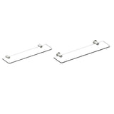 Kartners - PORTO - Glass Shelf-Polished Nickel - Polished Nickel
