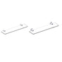 Kartners - PORTO - Glass Shelf-Polished Chrome - Polished Chrome