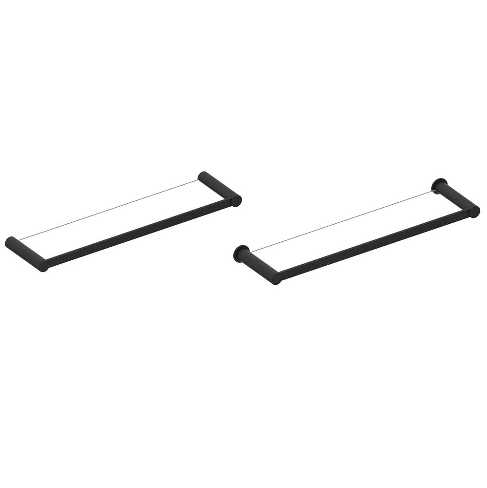 Kartners - PORTO - Glass Shelf-Matte Black - Matte Black