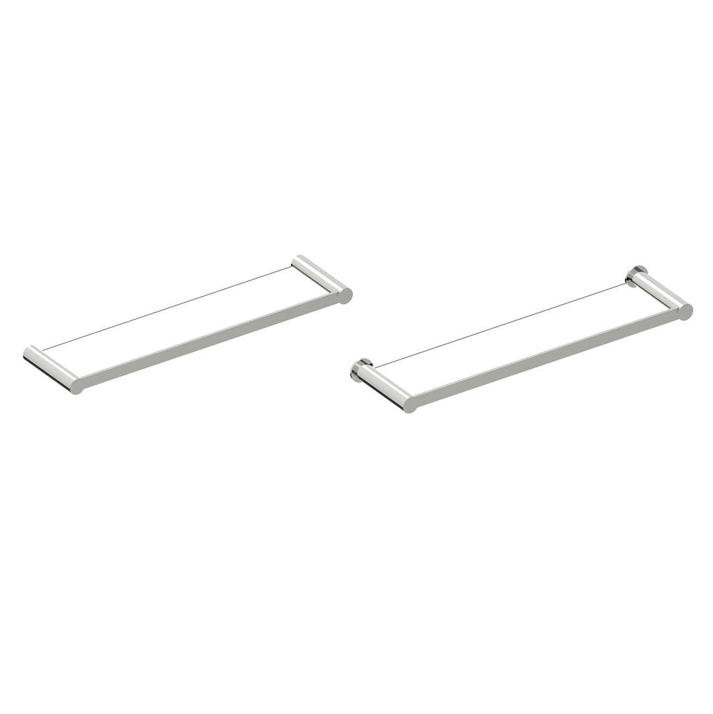 Kartners - PORTO - Glass Shelf-Polished Nickel - Polished Nickel