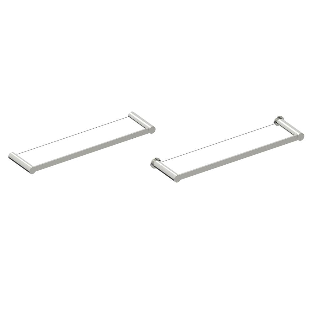 Kartners - PORTO - Glass Shelf-Brushed Nickel - Brushed Nickel