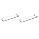 Kartners - PORTO - Glass Shelf-Brushed Nickel - Brushed Nickel