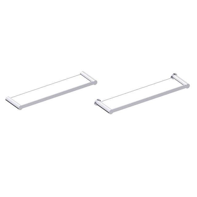 Kartners - PORTO - Glass Shelf-Polished Chrome - Polished Chrome