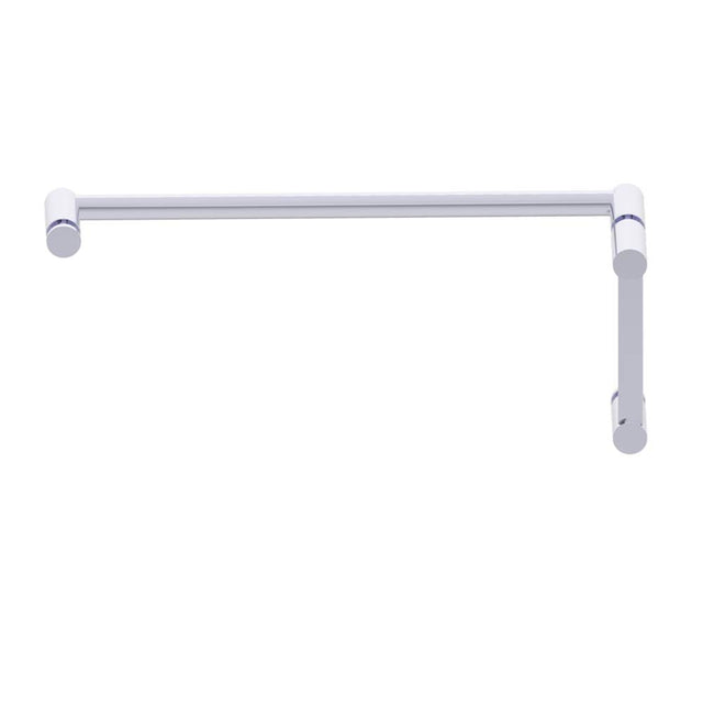 Kartners - PORTO - 6-inch x 18-inch - Offset Shower Door Handles -Polished Chrome - Polished Chrome
