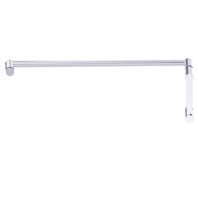 Kartners - PORTO - 6-inch x 24-inch - Offset Shower Door Handles -Polished Chrome - Polished Chrome