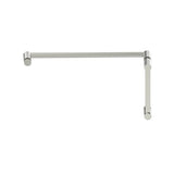 Kartners - PORTO - 8-inch x 18-inch - Offset Shower Door Handles -Brushed Nickel - Brushed Nickel