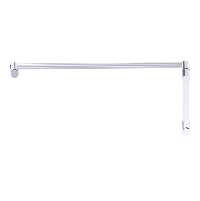 Kartners - PORTO - 8-inch x 24-inch - Offset Shower Door Handles -Polished Chrome - Polished Chrome