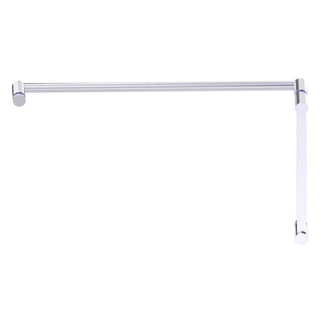 Kartners - PORTO - 12-inch x 24-inch - Offset Shower Door Handles -Polished Chrome - Polished Chrome