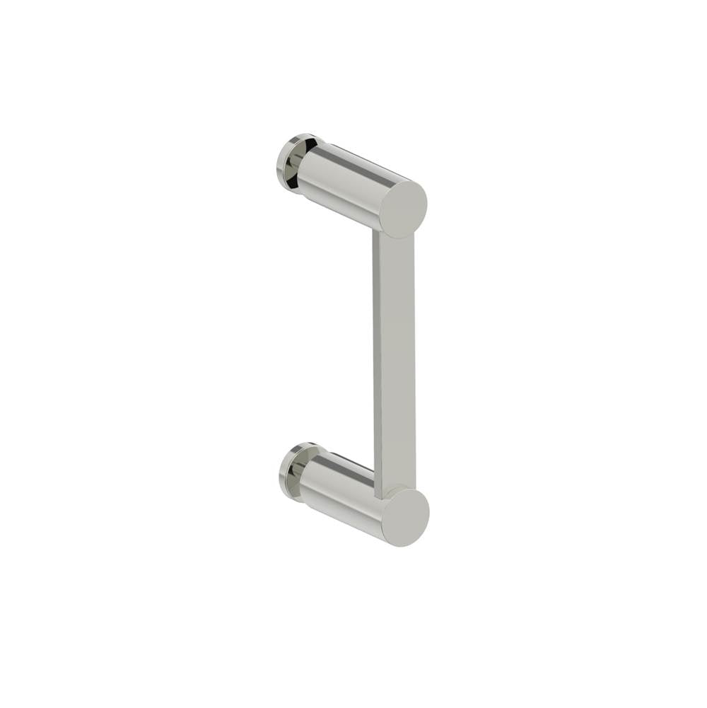 Kartners - PORTO - 6-inch Single Glass Door Handle-Polished Nickel - Polished Nickel
