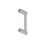 Kartners - PORTO - 6-inch Single Glass Door Handle-Brushed Nickel - Brushed Nickel