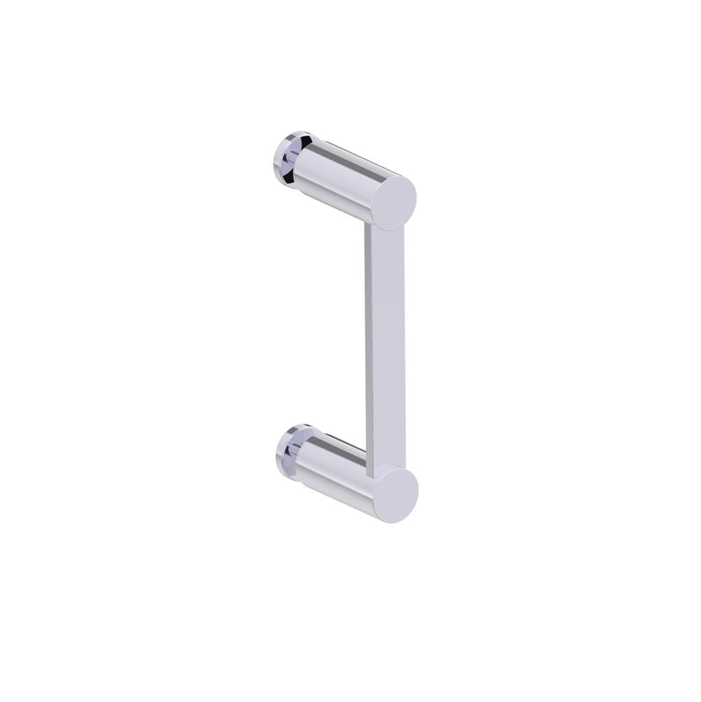 Kartners - PORTO - 6-inch Single Glass Door Handle-Polished Chrome - Polished Chrome