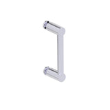 Kartners - PORTO - 6-inch Single Glass Door Handle-Polished Chrome - Polished Chrome