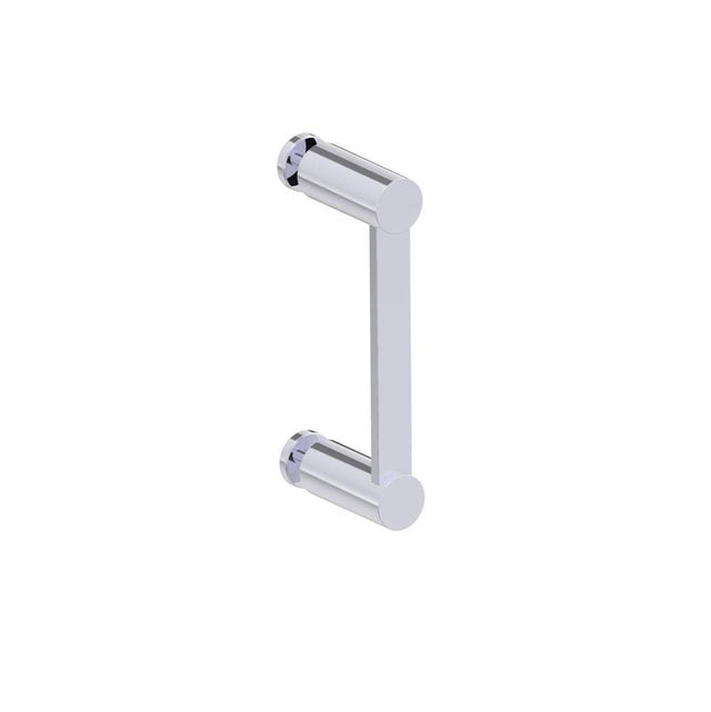 Kartners - PORTO - 6-inch Single Glass Door Handle-Polished Chrome - Polished Chrome