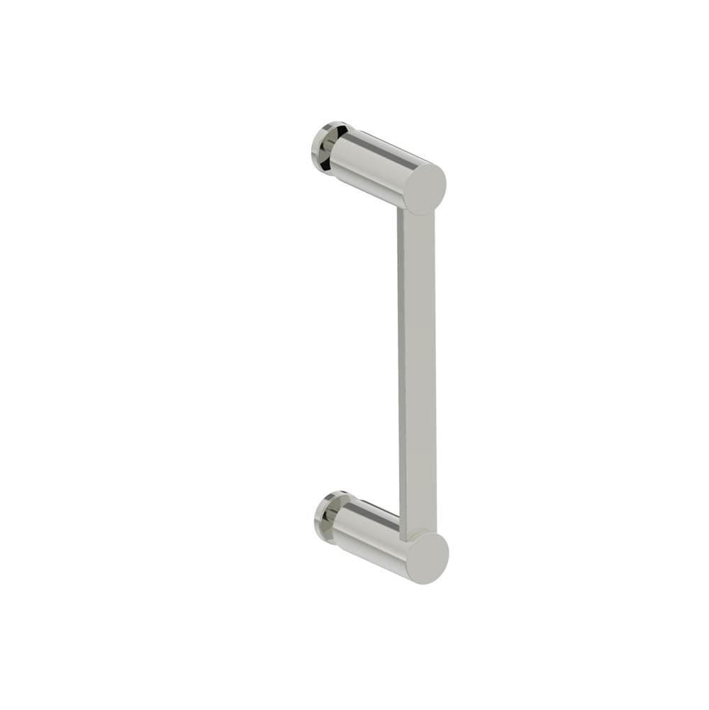 Kartners - PORTO - 8-inch Single Glass Door Handle-Polished Nickel - Polished Nickel