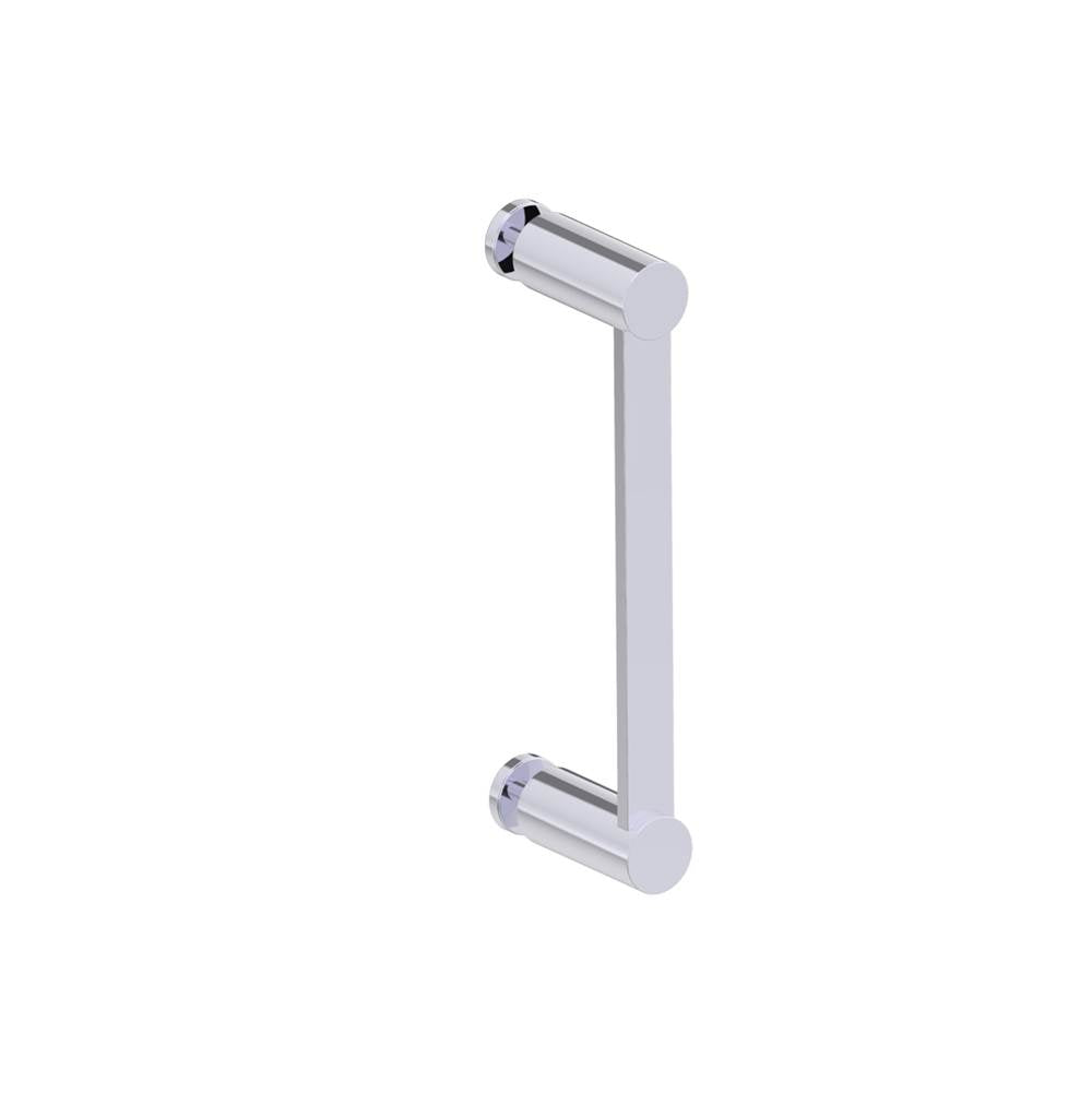 Kartners - PORTO - 8-inch Single Glass Door Handle-Polished Chrome - Polished Chrome