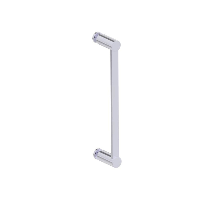 Kartners - PORTO - 12-inch Single Glass Door Handle-Polished Chrome - Polished Chrome