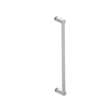 Kartners - PORTO - 18-inch Single Glass Door Handle-Brushed Nickel - Brushed Nickel