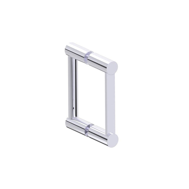 Kartners - PORTO - 6-inch Double Glass Door Handle-Polished Chrome - Polished Chrome