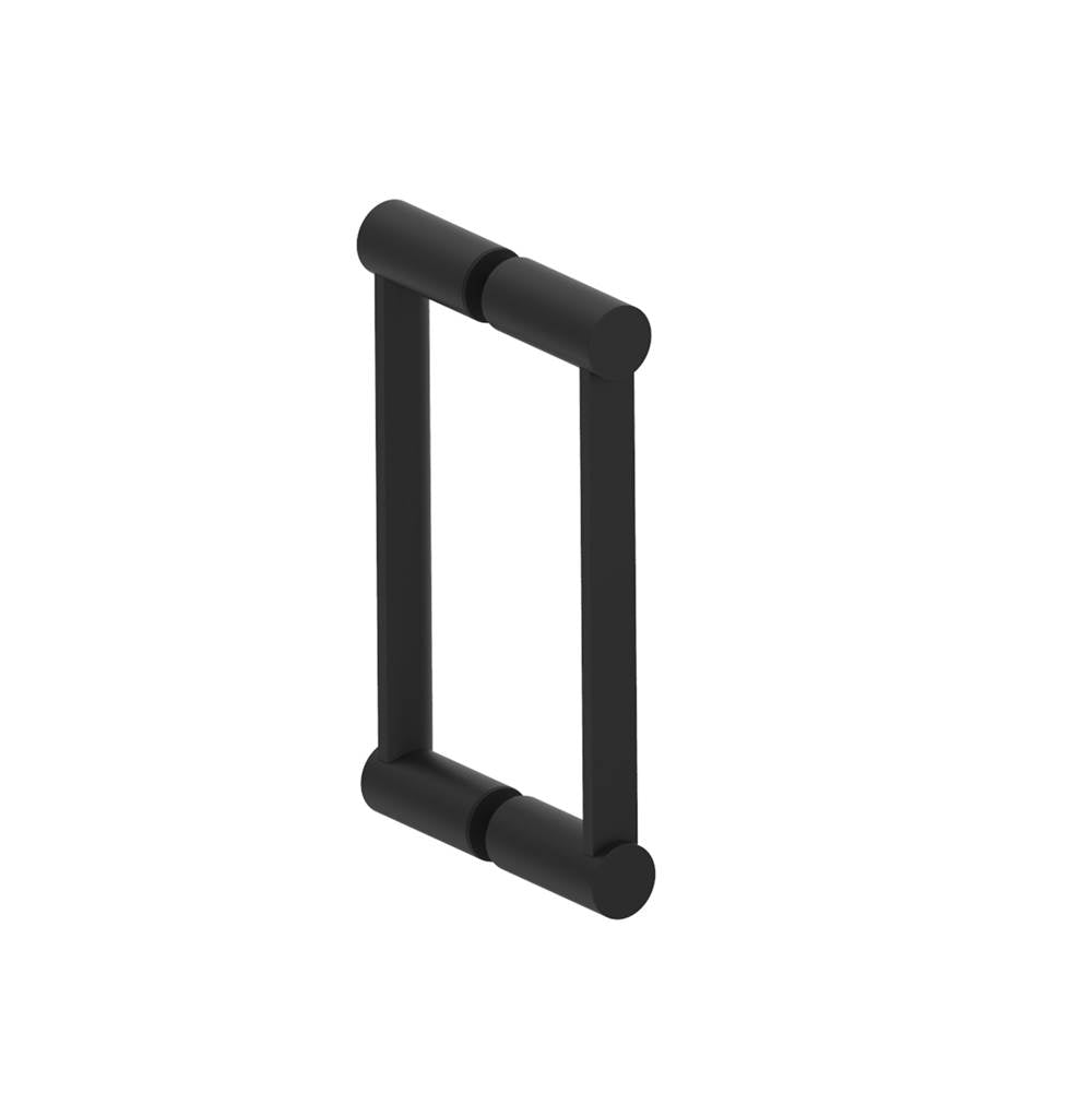 Kartners - PORTO - 8-inch Double Glass Door Handle-Matte Black - Matte Black