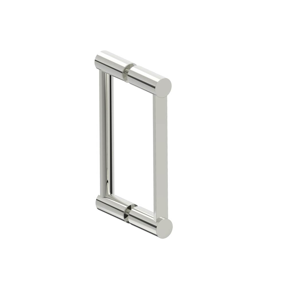 Kartners - PORTO - 8-inch Double Glass Door Handle-Polished Nickel - Polished Nickel