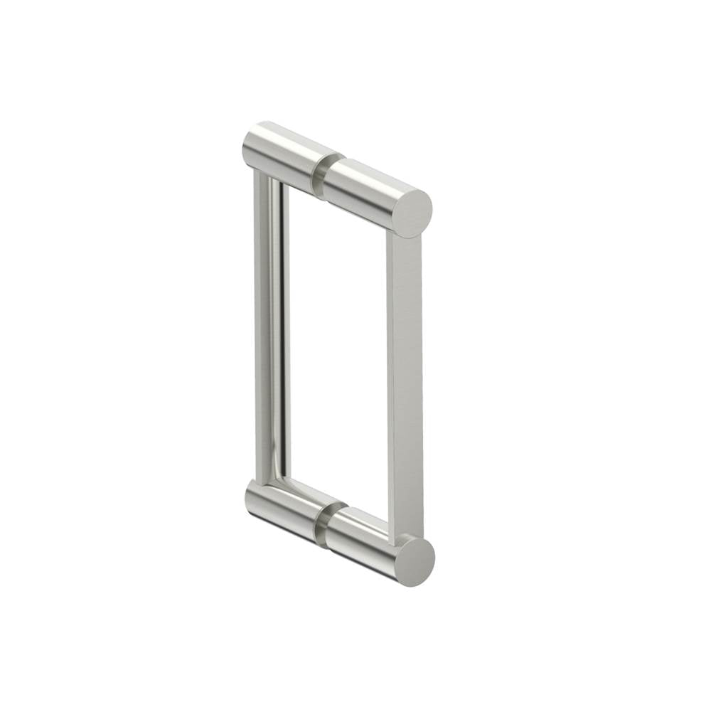 Kartners - PORTO - 8-inch Double Glass Door Handle-Brushed Nickel - Brushed Nickel