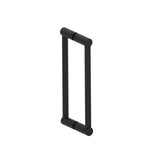 Kartners - PORTO - 12-inch Double Glass Door Handle-Matte Black - Matte Black