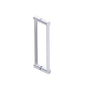 Kartners - PORTO - 12-inch Double Glass Door Handle-Polished Chrome - Polished Chrome