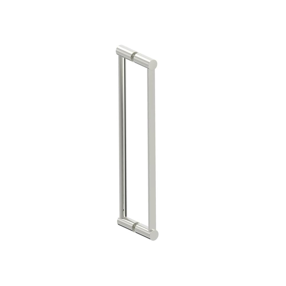 Kartners - PORTO - 18-inch Double Glass Door Handle-Polished Nickel - Polished Nickel
