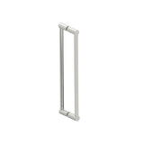 Kartners - PORTO - 18-inch Double Glass Door Handle-Polished Nickel - Polished Nickel