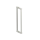 Kartners - PORTO - 18-inch Double Glass Door Handle-Brushed Nickel - Brushed Nickel