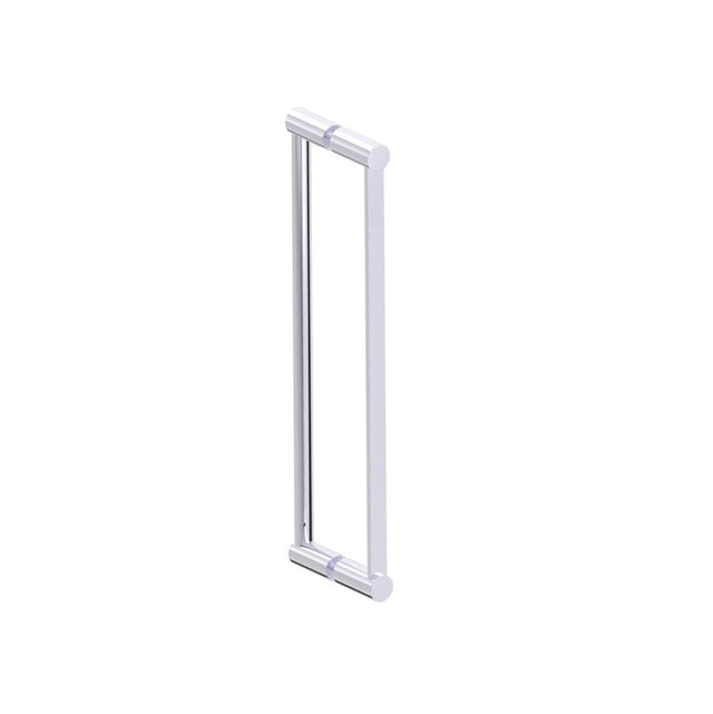 Kartners - PORTO - 18-inch Double Glass Door Handle-Polished Chrome - Polished Chrome