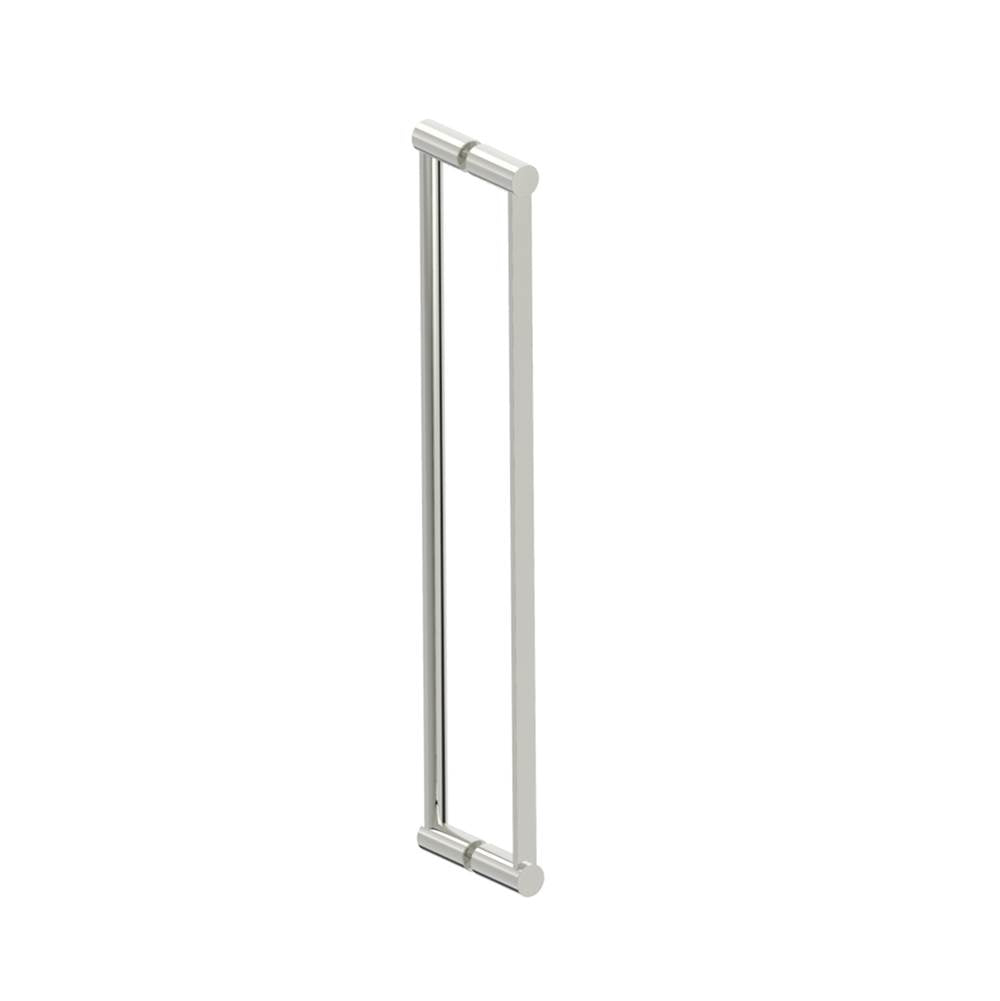 Kartners - PORTO - 24-inch Double Glass Door Handle-Polished Nickel - Polished Nickel