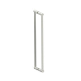 Kartners - PORTO - 24-inch Double Glass Door Handle-Polished Nickel - Polished Nickel