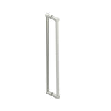 Kartners - PORTO - 24-inch Double Glass Door Handle-Brushed Nickel - Brushed Nickel