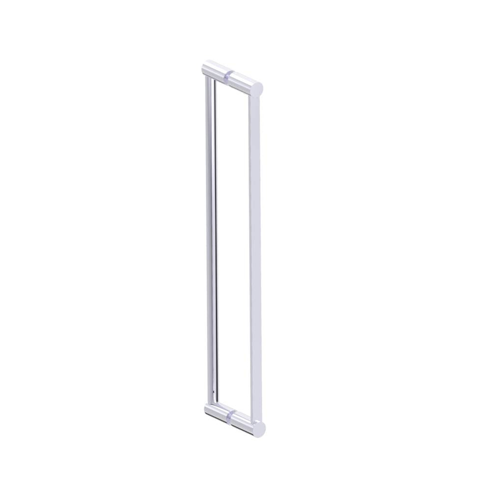 Kartners - PORTO - 24-inch Double Glass Door Handle-Polished Chrome - Polished Chrome