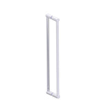 Kartners - PORTO - 24-inch Double Glass Door Handle-Polished Chrome - Polished Chrome