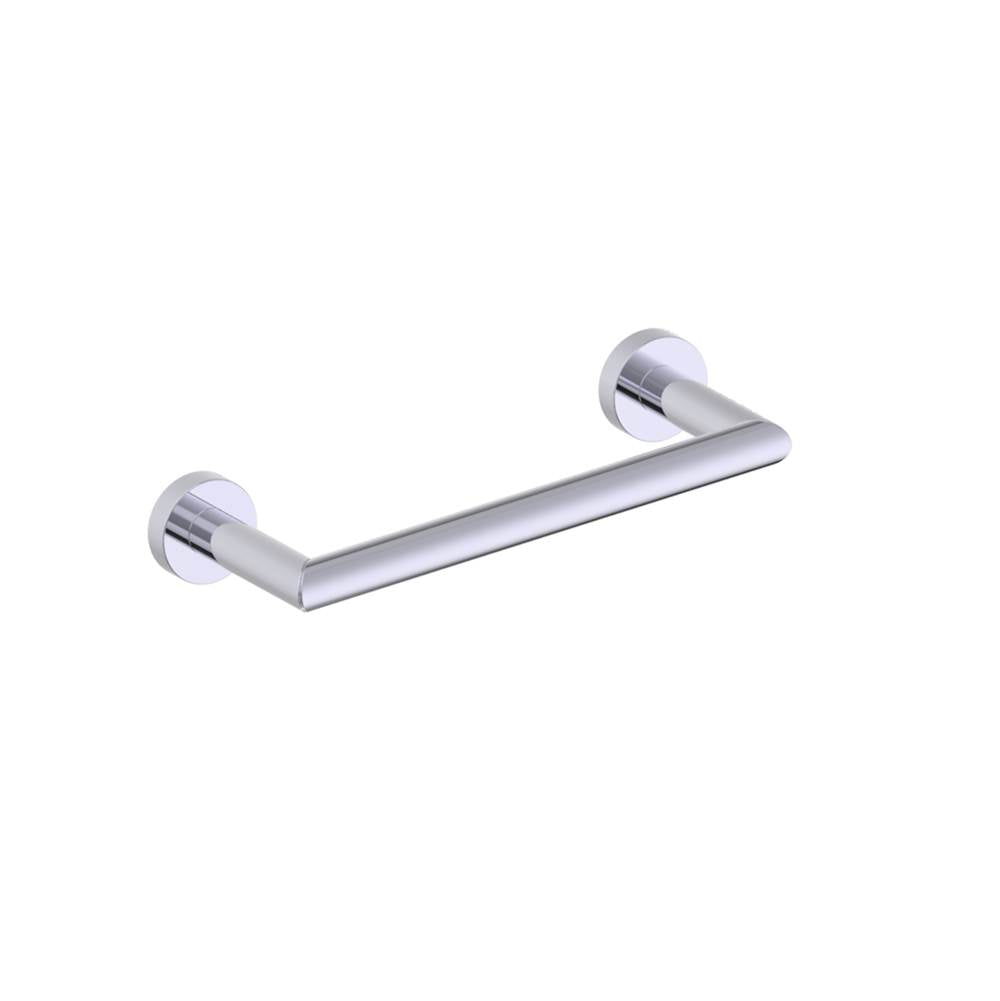 Kartners - OSLO - 9-inch Bathroom Towel Bar-Polished Chrome - Polished Chrome