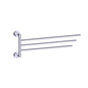Kartners - OSLO - 18-inch Triple Bathroom Towel Bar- Swivel-Polished Chrome - Polished Chrome