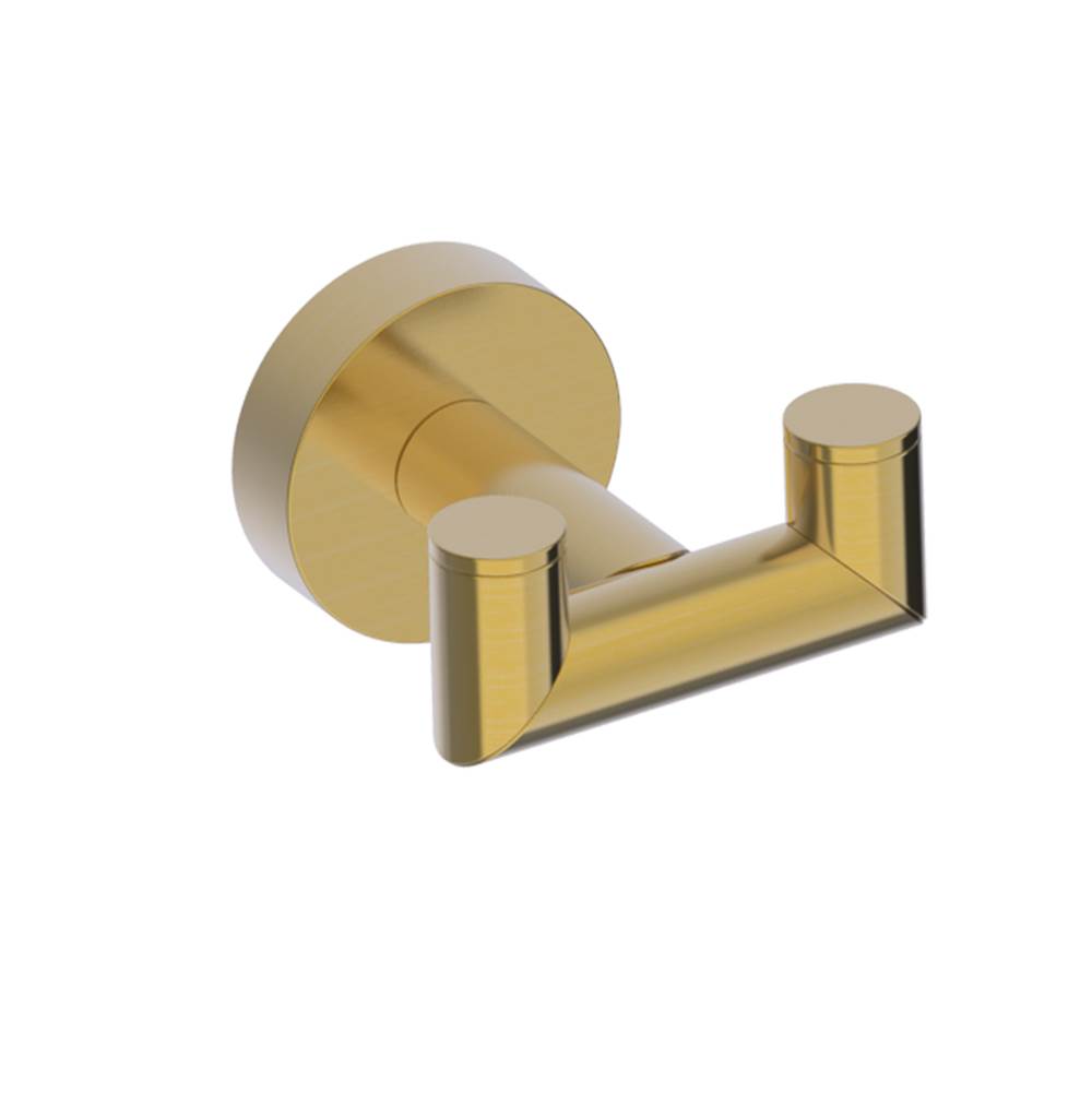 Kartners - OSLO - Double Prong Robe Hook-Brushed Bronze - Satin Bronze