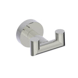 Kartners - OSLO - Double Prong Robe Hook-Polished Nickel - Polished Nickel