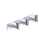 Kartners - OSLO - Triple Prong Robe Hook - Deep-Polished Chrome - Polished Chrome