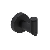 Kartners - OSLO -  Single Prong Robe Hook Solid Back-Matte Black - Matte Black